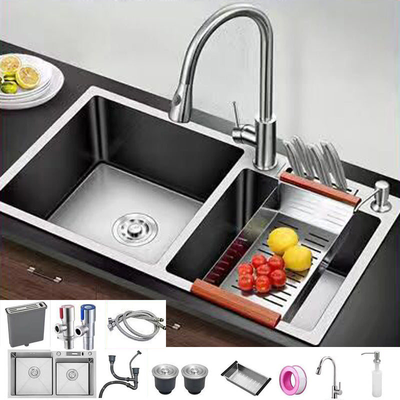 Modern Style Kitchen Sink Stainless Steel Dirt Resistant Kitchen Sink