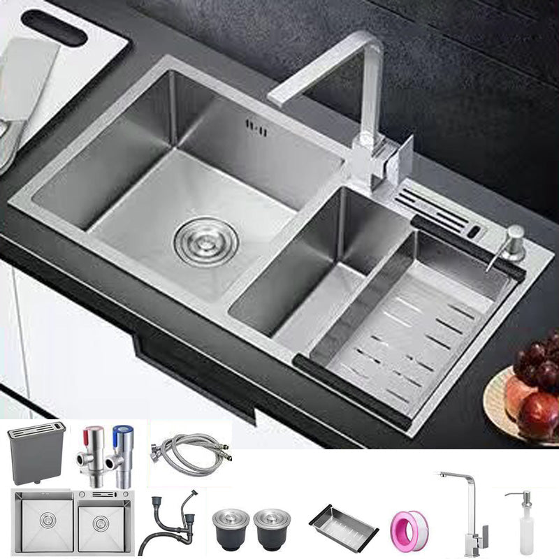 Modern Style Kitchen Sink Stainless Steel Dirt Resistant Kitchen Sink