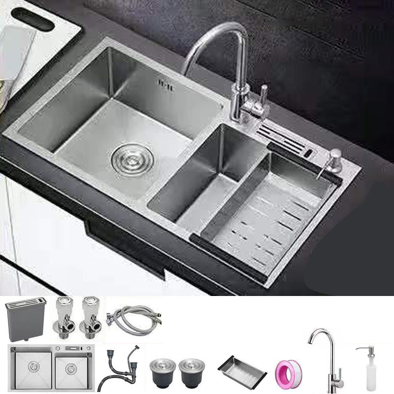 Modern Style Kitchen Sink Stainless Steel Dirt Resistant Kitchen Sink