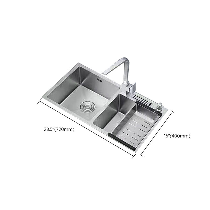 Modern Style Kitchen Sink Stainless Steel Dirt Resistant Kitchen Sink