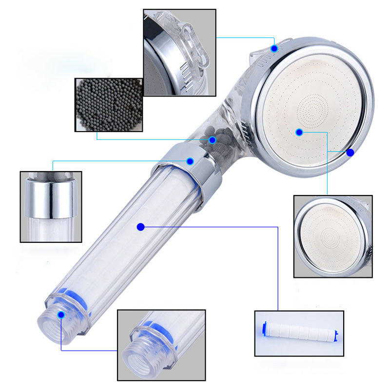 Modern Style Shower Head Plastic Handheld Shower Head with Adjustable Water Flow