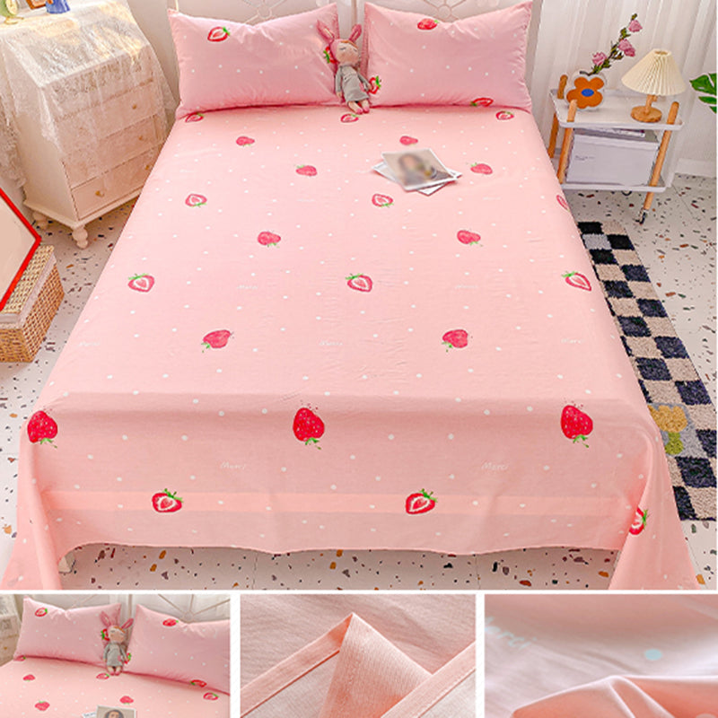 Fade Resistant Sheets Cotton Printed Breathable Soft Sheet Set