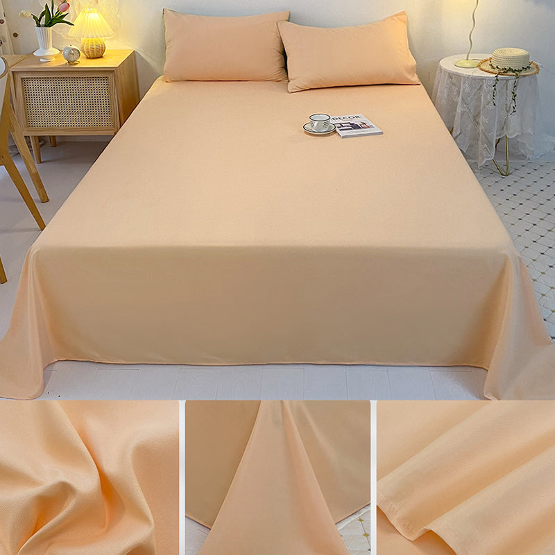 Soft Bed Sheets Fade Resistant Breathable Soft Whole Colored Sheet Set