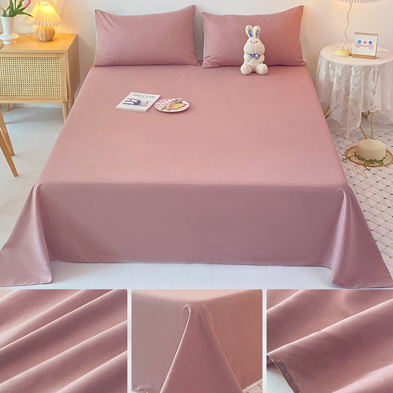 Soft Bed Sheets Fade Resistant Breathable Soft Whole Colored Sheet Set