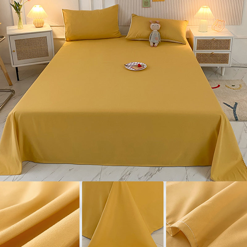 Soft Bed Sheets Fade Resistant Breathable Soft Whole Colored Sheet Set