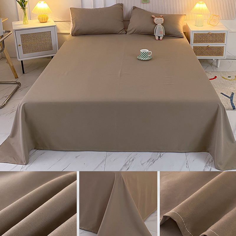 Soft Bed Sheets Fade Resistant Breathable Soft Whole Colored Sheet Set