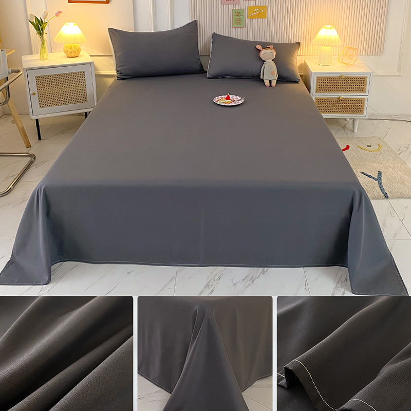 Soft Bed Sheets Fade Resistant Breathable Soft Whole Colored Sheet Set