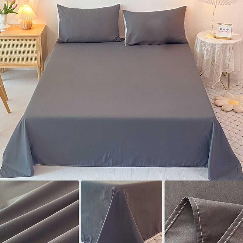 Soft Bed Sheets Fade Resistant Breathable Soft Whole Colored Sheet Set