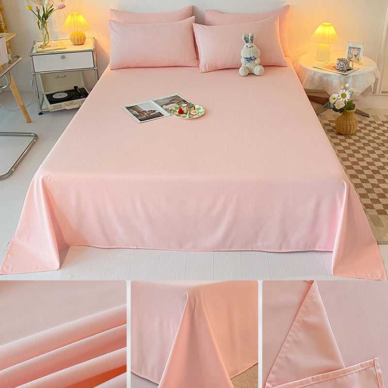 Soft Bed Sheets Fade Resistant Breathable Soft Whole Colored Sheet Set