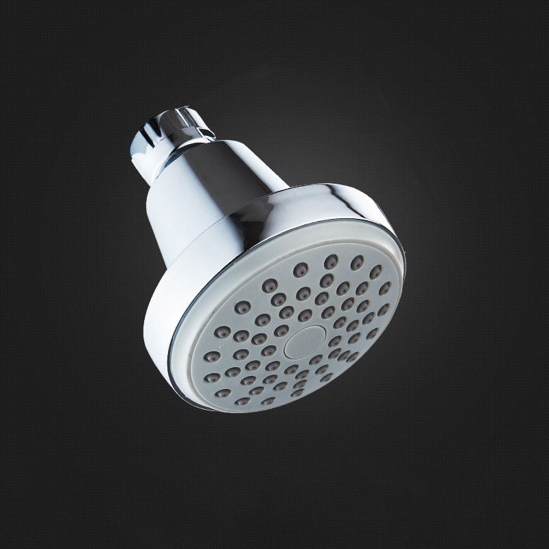 Round Stainless Steel Showerhead in Silver Wall-Mount Showerhead