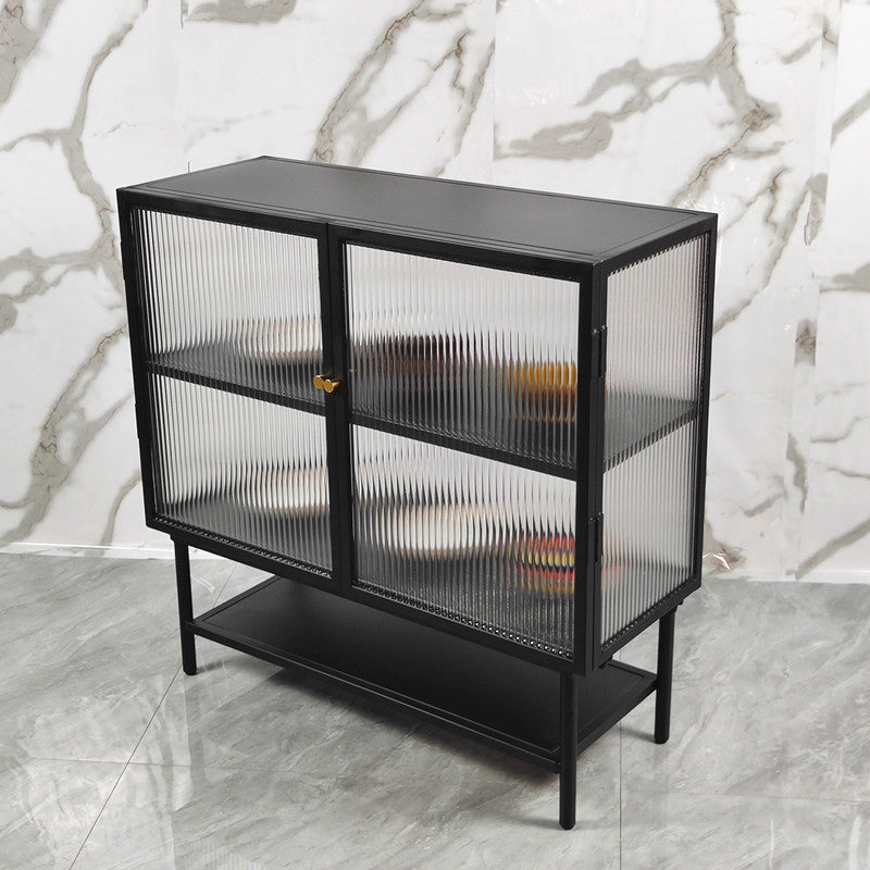 Modern Storage Cabinet Glass Door Buffet Cabinet with Door for Dining Room