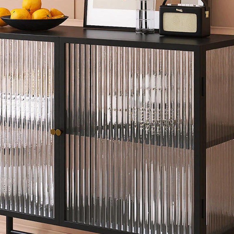 Modern Storage Cabinet Glass Door Buffet Cabinet with Door for Dining Room