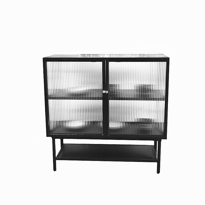 Modern Storage Cabinet Glass Door Buffet Cabinet with Door for Dining Room