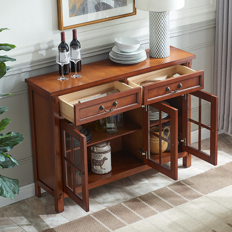 Modern Wood Sideboard Buffet 2 Drawers Cabinets Buffet Sideboard