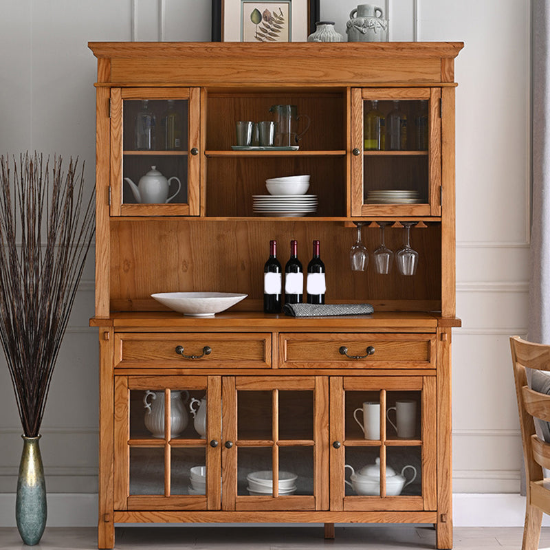 Modern Wood Sideboard Buffet 2 Drawers Cabinets Buffet Sideboard