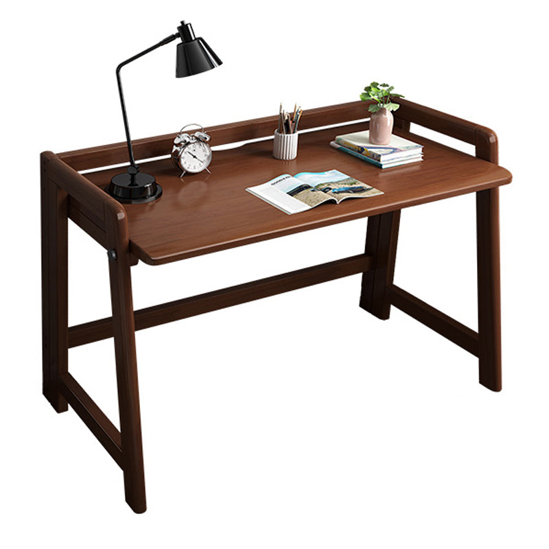 17" Wide Contemporary Writing Desk Folding Solid Wood Office Desk