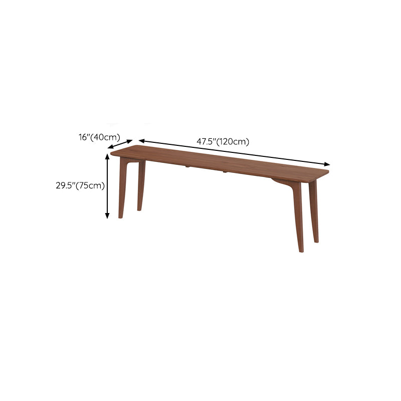 Contemporary Solid Wood Office Desk 29.53" Tall Parsons Base Writing Desk