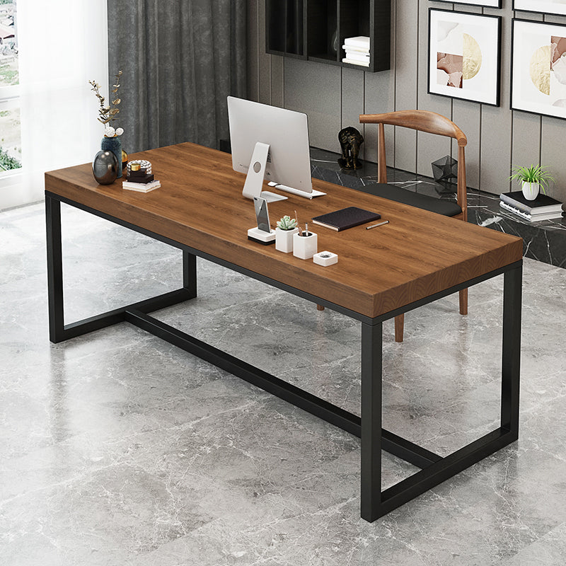 Rectangular Industrial Writing Desk Pine Solid Wood Office Desk