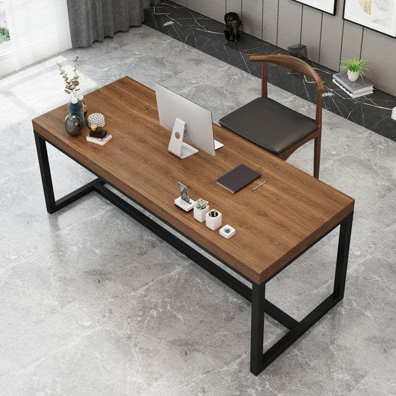 Rectangular Industrial Writing Desk Pine Solid Wood Office Desk