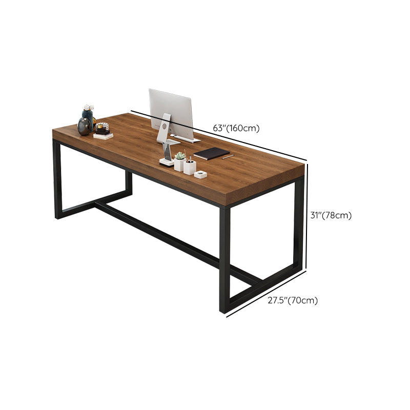 Rectangular Industrial Writing Desk Pine Solid Wood Office Desk