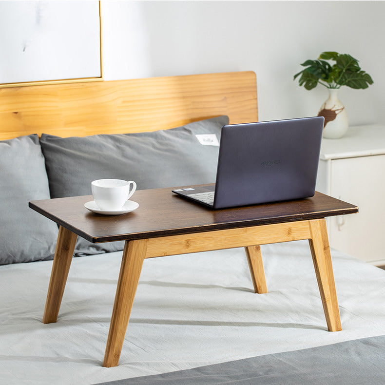 Modern Solid Wood Writing Desk Floating Rectangular Laptop Desk