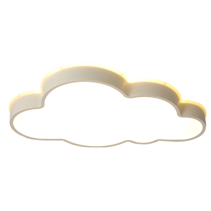 Cloud Shape Flush Light Modern Style Metal 1 Light Flush Mount for Bedroom