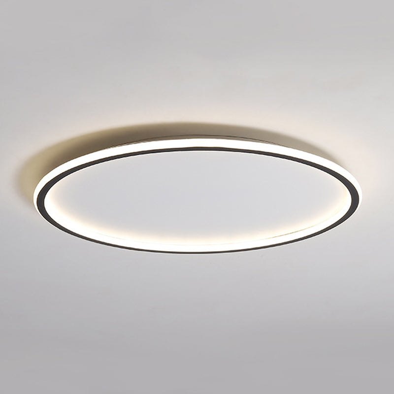 Modernism in Black Ceiling Mount LED Circle Iron Flush Mount