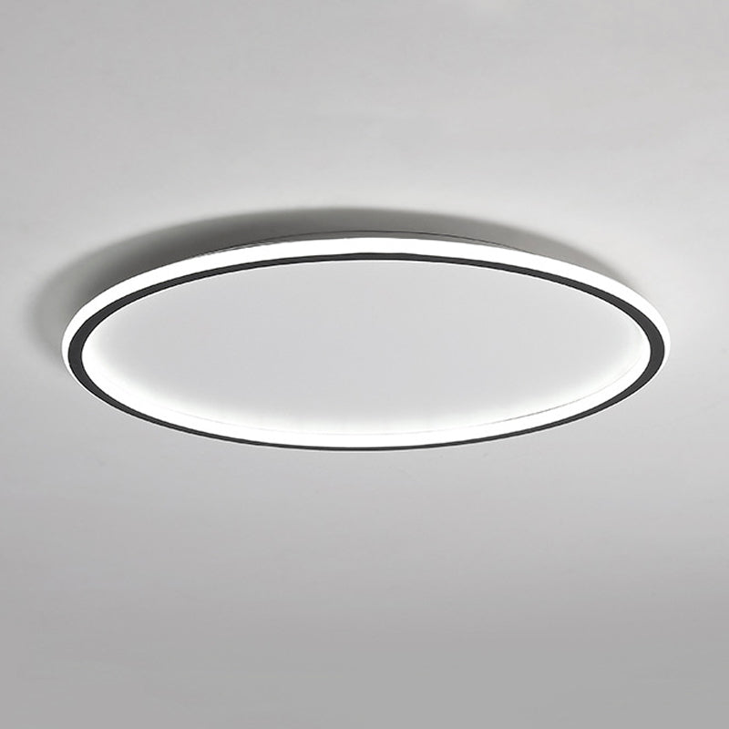 Modernism in Black Ceiling Mount LED Circle Iron Flush Mount