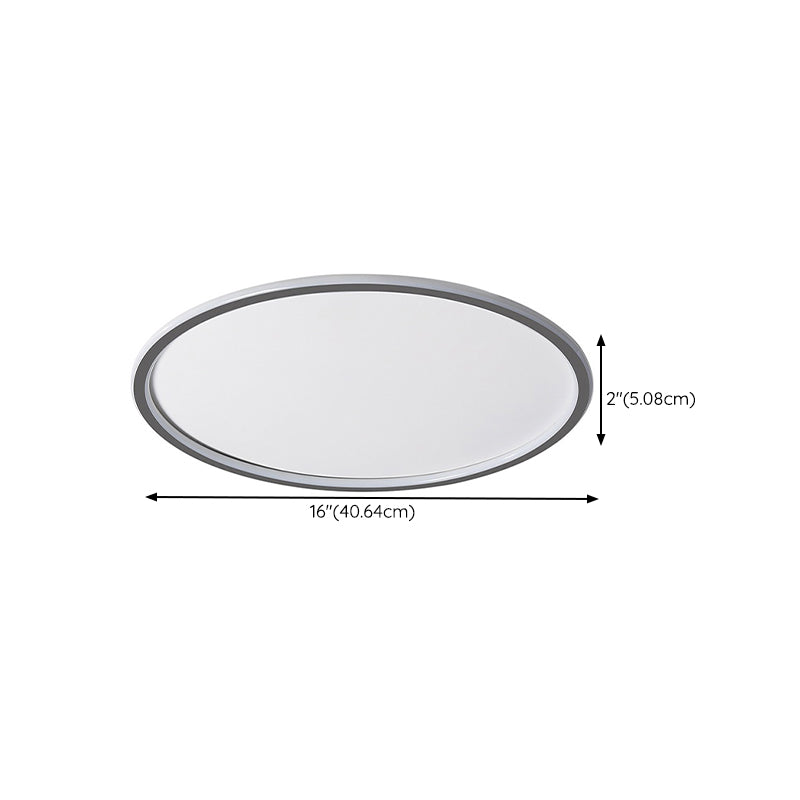 Modernism in Black Ceiling Mount LED Circle Iron Flush Mount