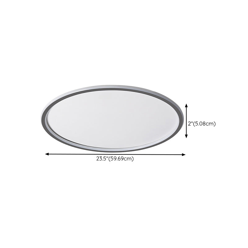 Modernism in Black Ceiling Mount LED Circle Iron Flush Mount