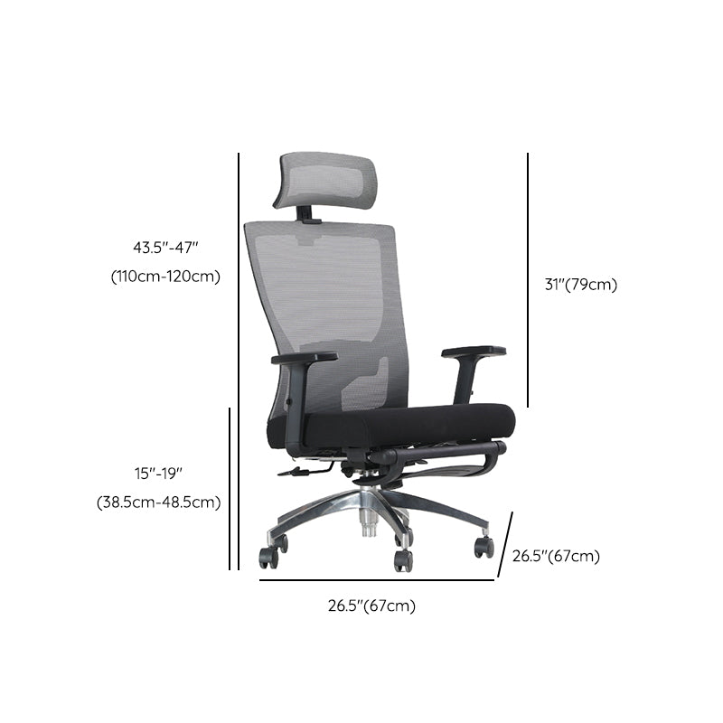 Modern Desk Chair Mesh Swivel Conference Chair High-Back Chair with Wheels