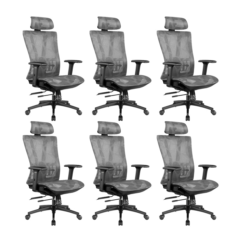 Office Ergonomic Mesh Task Chair Modern Adjustable Arms Swivel Chair