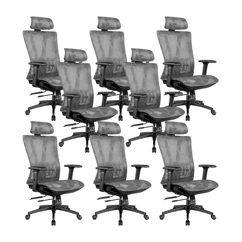 Office Ergonomic Mesh Task Chair Modern Adjustable Arms Swivel Chair