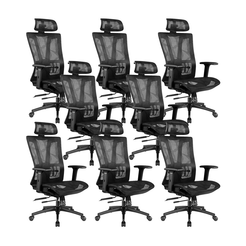 Office Ergonomic Mesh Task Chair Modern Adjustable Arms Swivel Chair