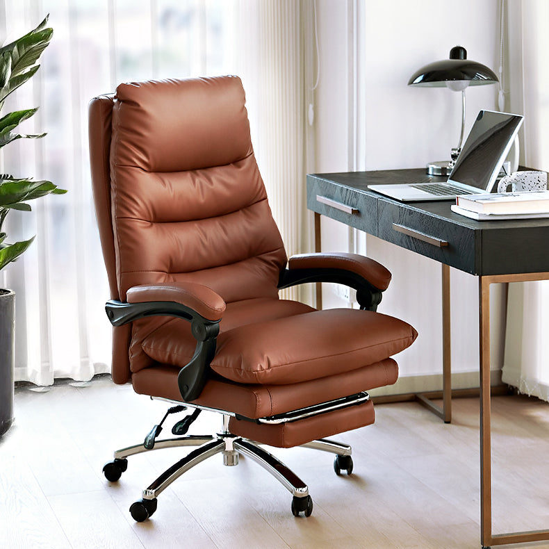 Adjustable Padded Arms Executive Chair Modern High Back Managers Chair