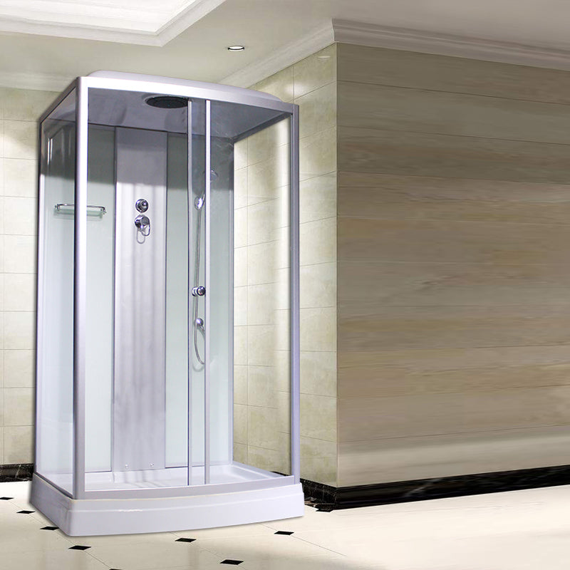 Rectangle Framed Shower Stall Corner Single Sliding Shower Stall