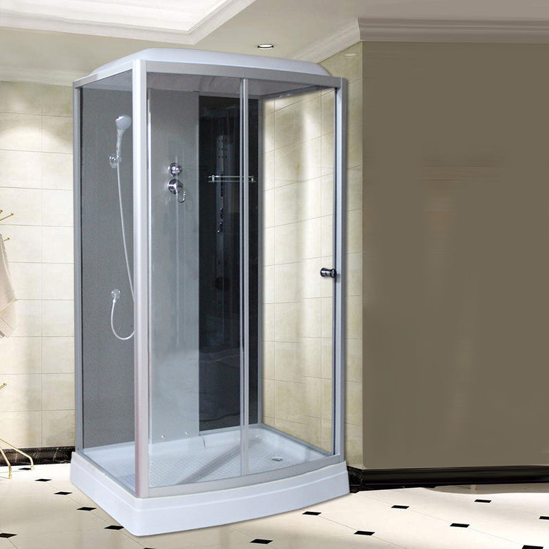 Rectangle Framed Shower Stall Corner Single Sliding Shower Stall