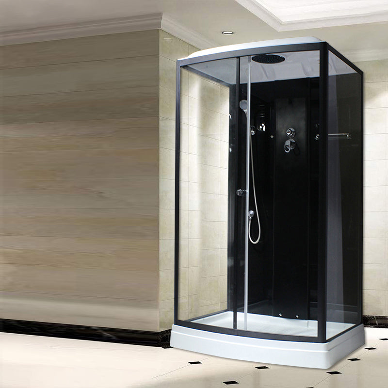 Rectangle Framed Shower Stall Corner Single Sliding Shower Stall