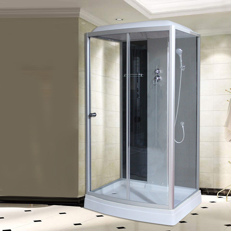 Rectangle Framed Shower Stall Corner Single Sliding Shower Stall