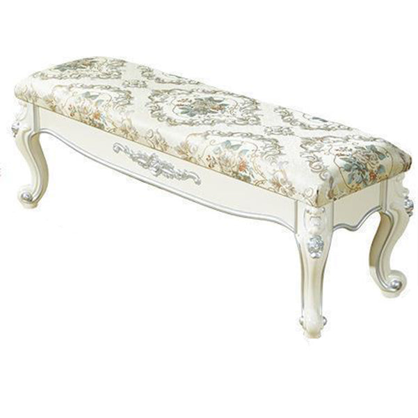 Upholstered Rectangle Seating Bench Cushioned Entryway and Bedroom Bench with Legs