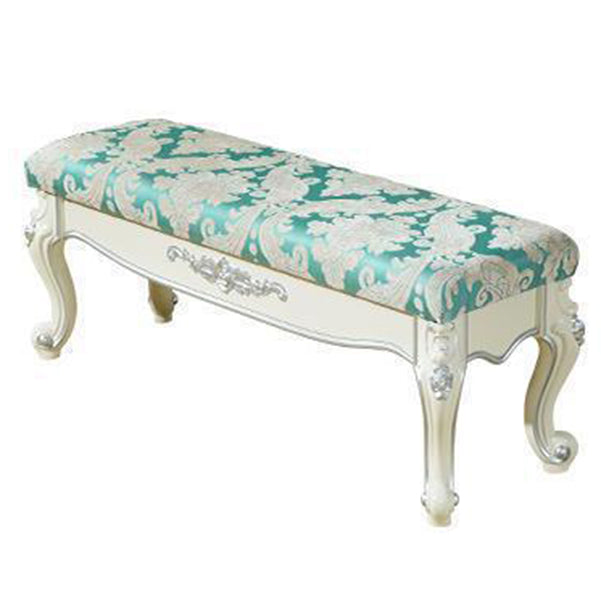 Upholstered Rectangle Seating Bench Cushioned Entryway and Bedroom Bench with Legs