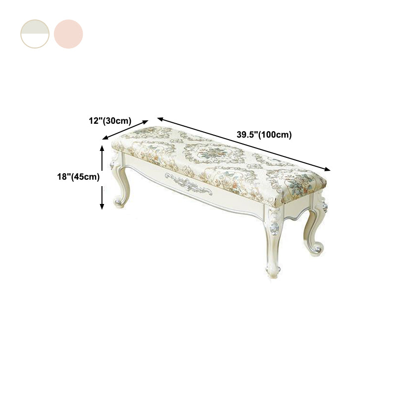 Upholstered Rectangle Seating Bench Cushioned Entryway and Bedroom Bench with Legs