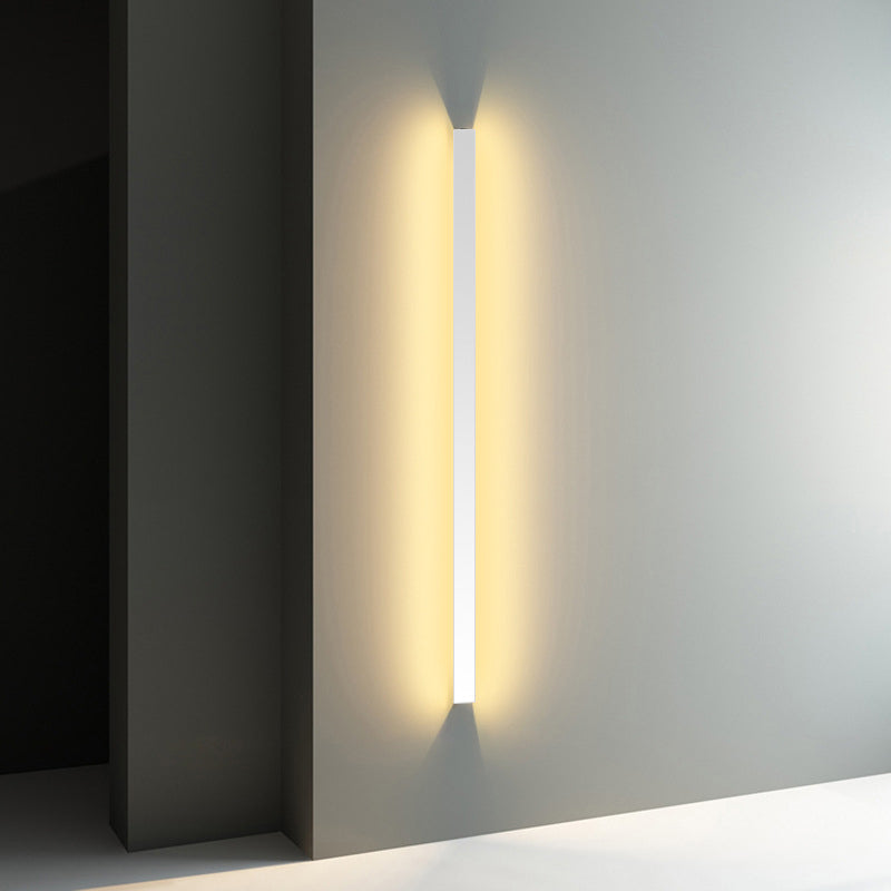 Minimalism Wall Light Fixtures Streamlined LED Indoor Wall Lights with Aluminium Shade