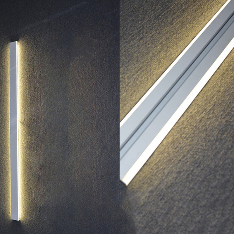 Minimalism Wall Light Fixtures Streamlined LED Indoor Wall Lights with Aluminium Shade