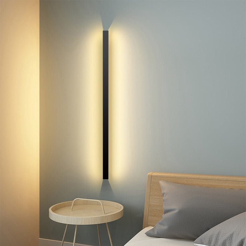 Minimalism Wall Light Fixtures Streamlined LED Indoor Wall Lights with Aluminium Shade