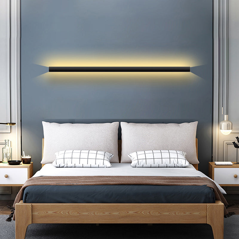 Minimalism Wall Light Fixtures Streamlined LED Indoor Wall Lights with Aluminium Shade