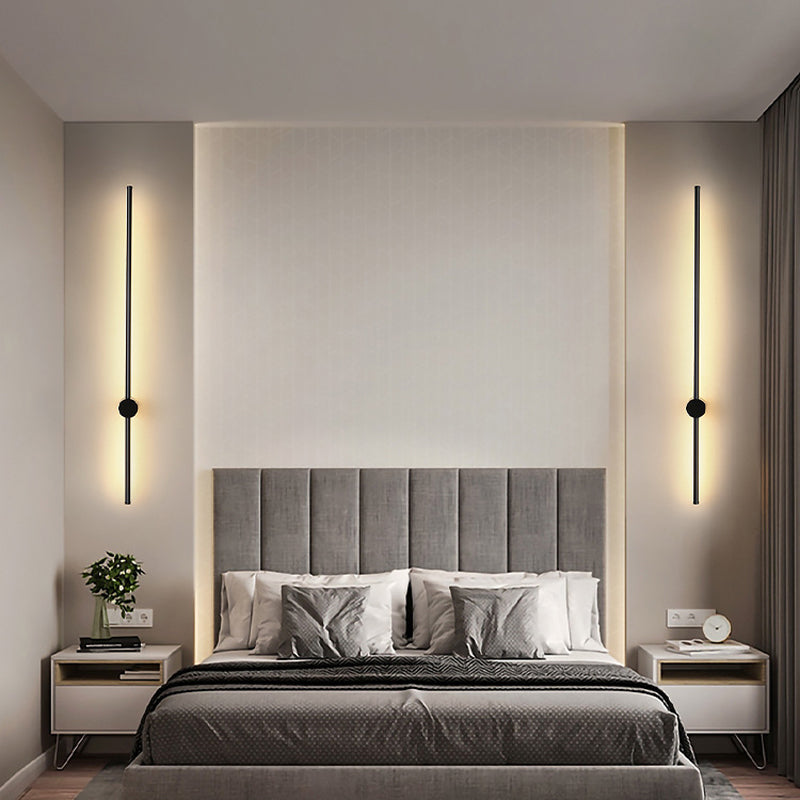 Modern Style Wall Sconce Lighting Linear Shape Metal Wall Lighting Fixtures