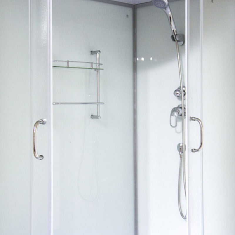 Double Sliding Tub & Shower Kit Home Tempered Glass Tub & Shower Kit