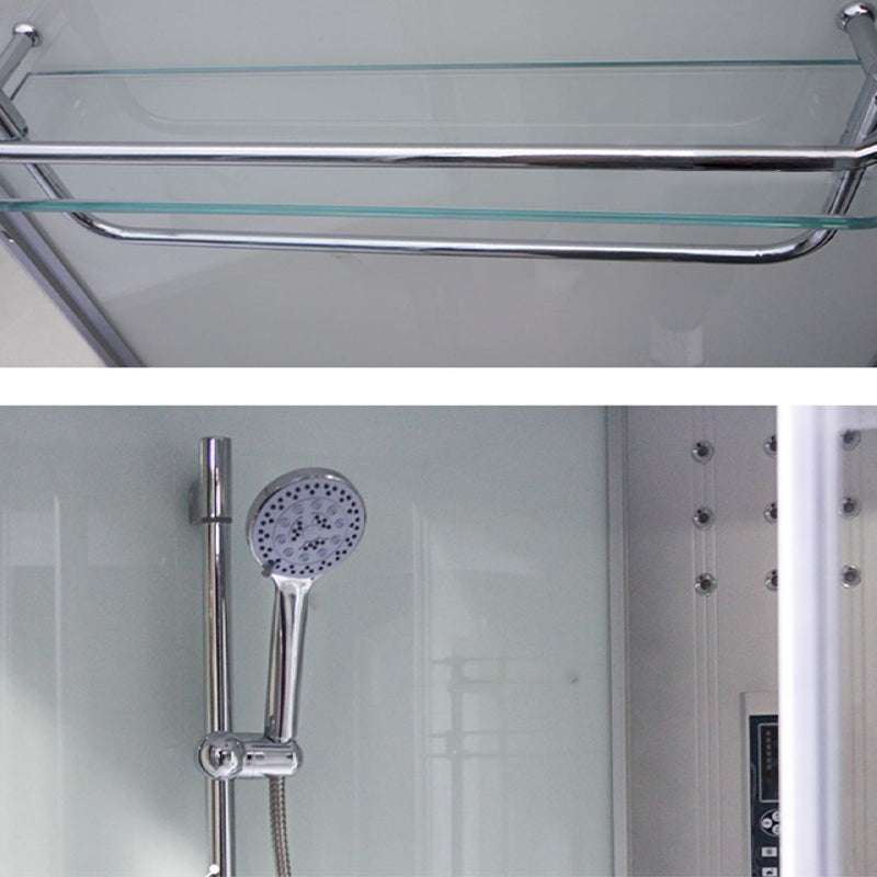 Round Semi-Frameless Shower Stall Corner Tempered Glass Shower Stall