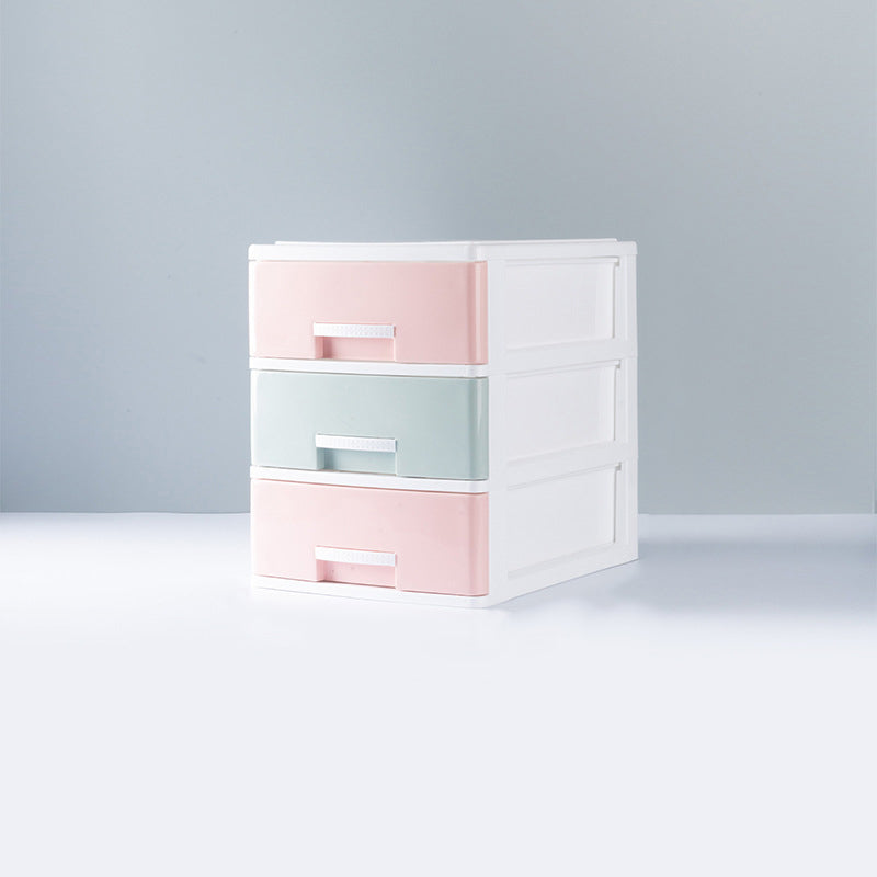 Contemporary Lateral Filing Cabinet Plastic Home or Office File Cabinet with Drawers